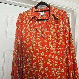 Cabi Belfry Blouse - Floral - Multicolor - Small
